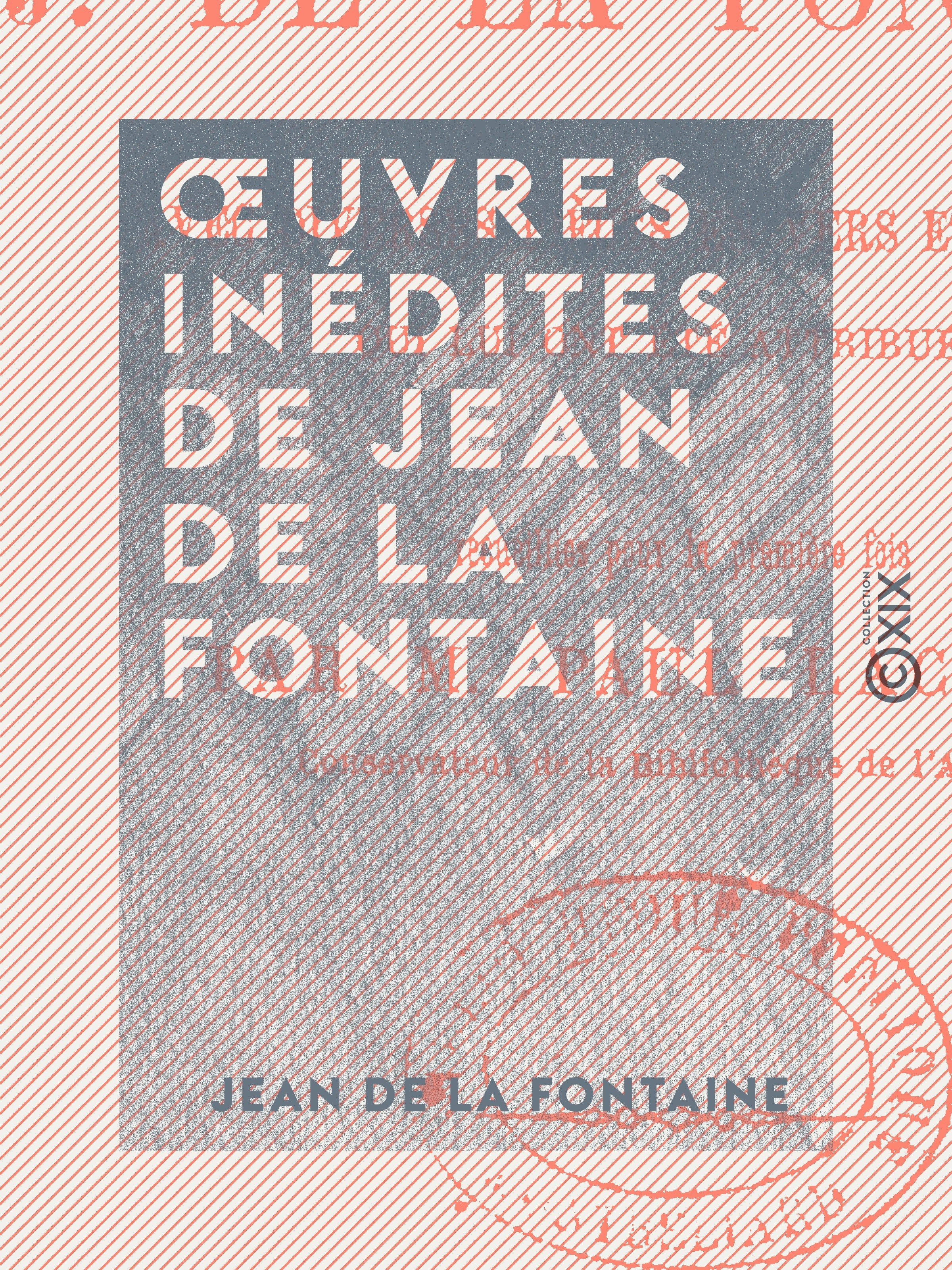 ebook cover of OEuvres inédites de Jean de La Fontaine, by Jean De La Fontaine