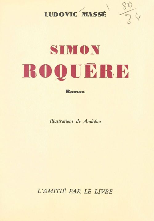 ebook cover of Simon Roquère, by Ludovic Masse