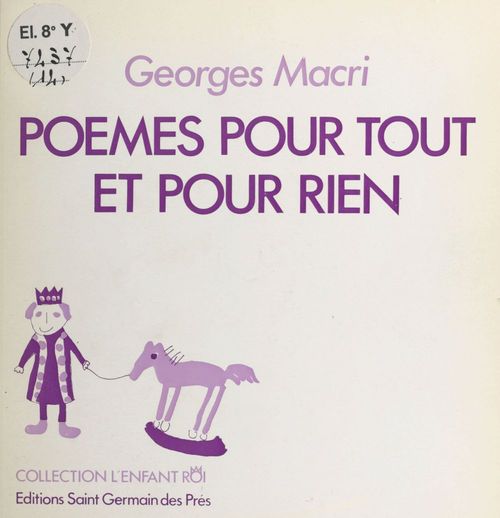 ebook cover of Poèmes pour tout et pour rien, by Georges Macri