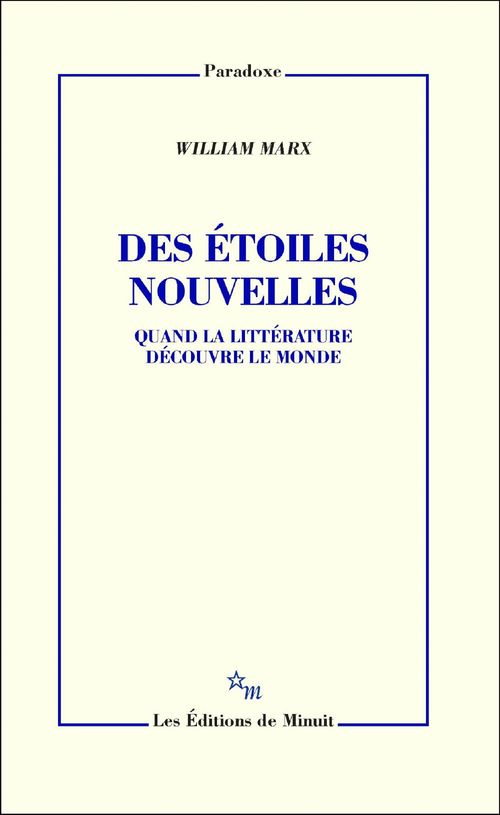 ebook cover of Des étoiles nouvelles, by William Marx