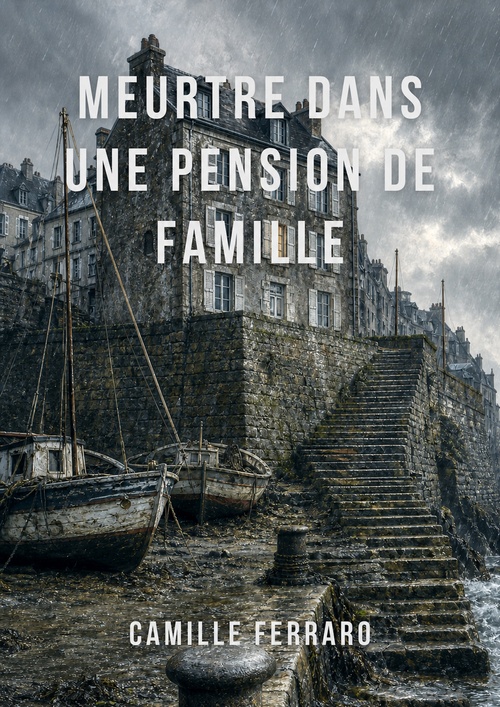 Couverture ebook de Meurtre dans une pension de famille, de Camille Ferraro