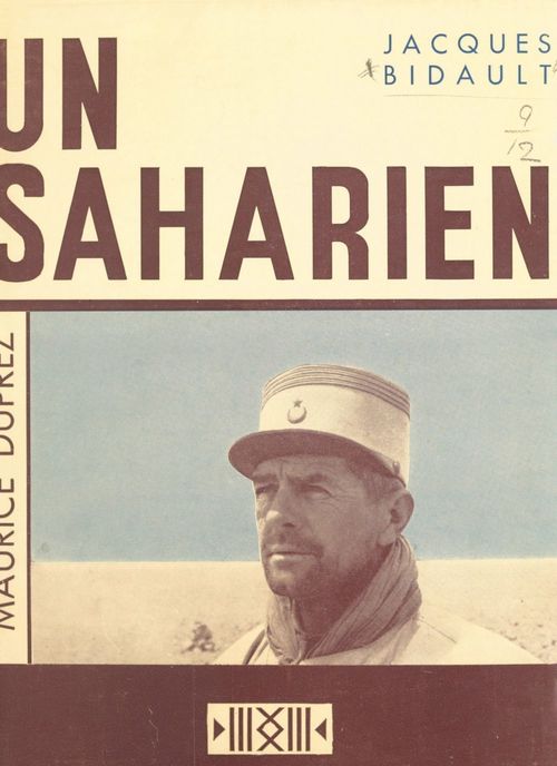 Couverture ebook de Un Saharien, Maurice Duprez, de Jacques Bidault