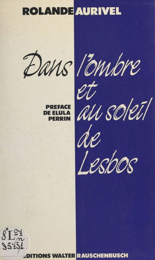 Couverture ebook de Dans l'ombre et au soleil de Lesbos, de Rolande Aurivel