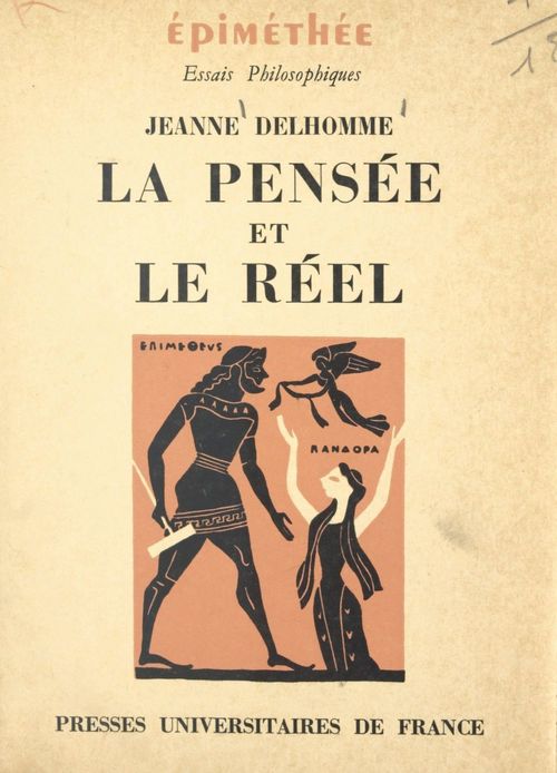 ebook cover of La pensée et le réel : critique de l'ontologie, by Jeanne Delhomme