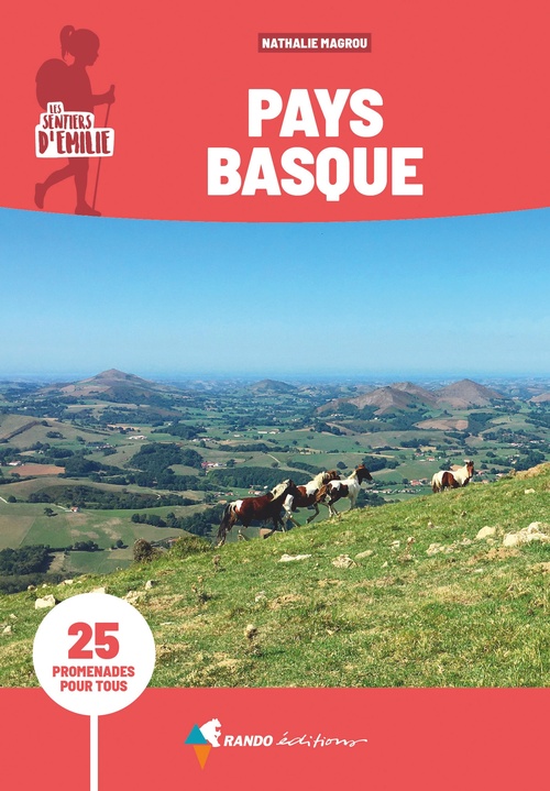 Couverture ebook de Sentiers d'Emilie Pays basque (3e ed), de Nathalie Magrou