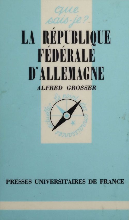 ebook cover of La République fédérale d'Allemagne, by Alfred Grosser