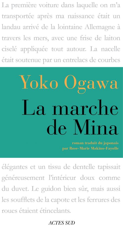 Couverture ebook de La Marche de Mina, de Yôko Ogawa
