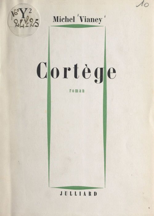 Couverture ebook de Cortège, de Michel Vianey