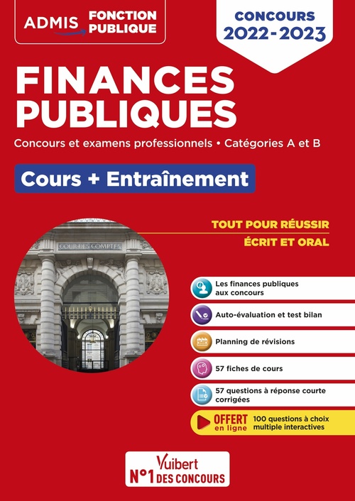 Couverture ebook de Concours Finances publiques - Catégories A et B - Concours 2022-2023, de Julie Guillermou, Frédéric Ingelaere, Jean-René Pioche