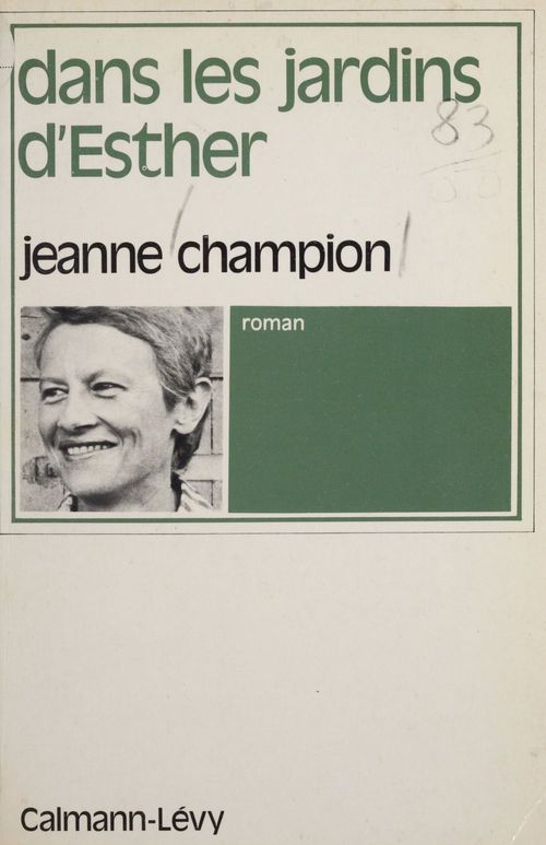 Couverture ebook de Dans les jardins d'Esther, de Jeanne Champion