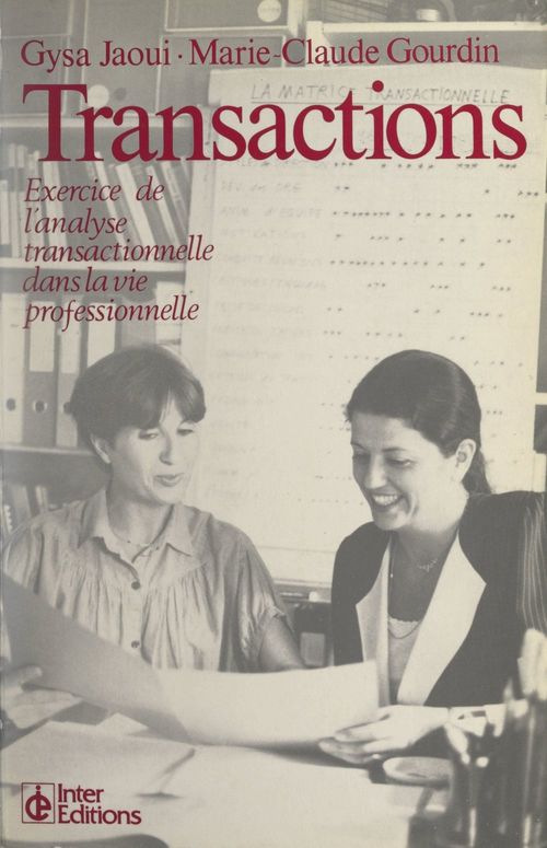 Couverture ebook de Transactions, de Gysa Jaoui, Marie-Claude Gourdin