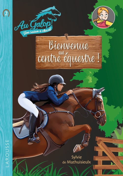 Couverture ebook de Roman AU GALOP, une année à cheval - Bienvenue au centre équestre !, de Sylvie Méhier de Mathuisieulx