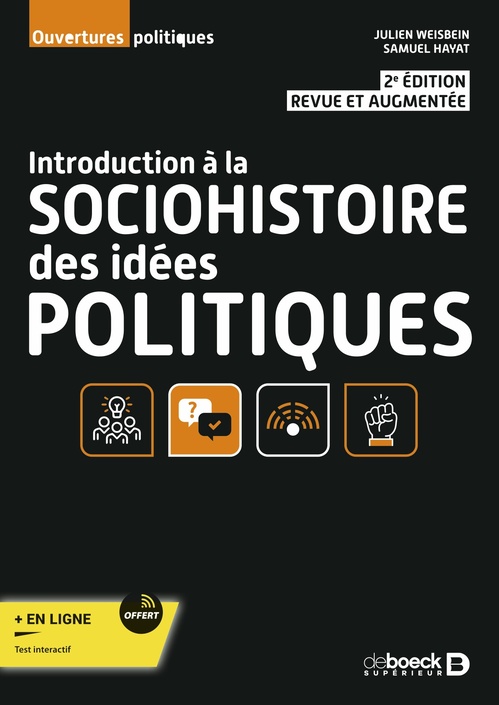 Couverture ebook de Introduction à la sociohistoire des idées politiques, de Samuel Hayat, Julien Weisbein