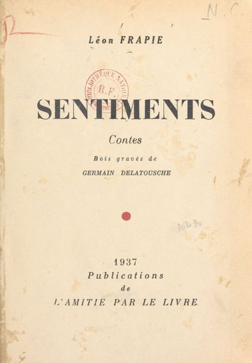 Couverture ebook de Sentiments, de Leon Frapie