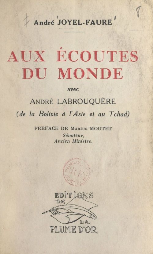 Couverture ebook de Aux écoutes du monde avec André Labrouquère, de Andre Joyel-Faure