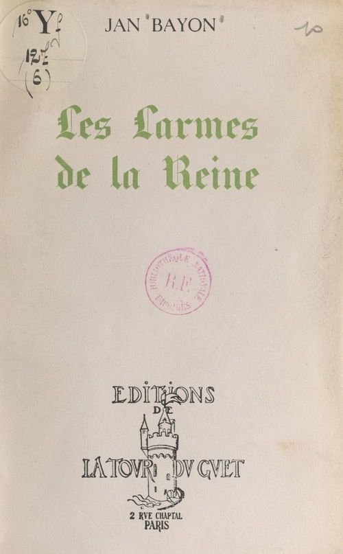 Couverture ebook de Les larmes de la reine, de Jan Bayon