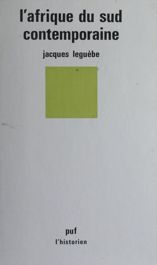 Couverture ebook de L'Afrique du Sud contemporaine, de