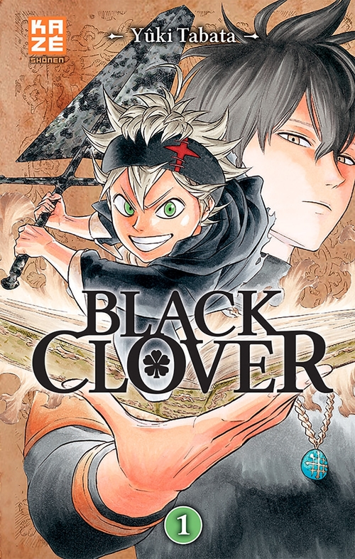 Couverture ebook de Black Clover T01, de Yûki Tabata