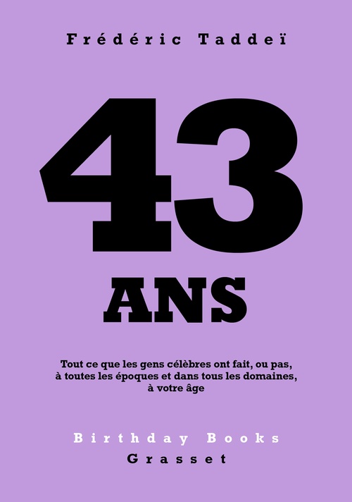 Couverture ebook de 43 ans, de Frédéric Taddeï