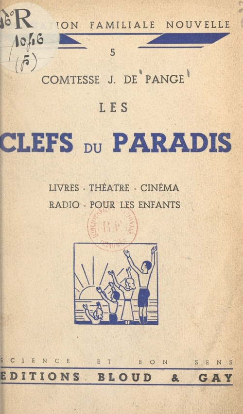 Couverture ebook de Les clefs du paradis, de Pauline de Pange