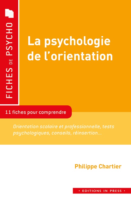 Couverture ebook de La psychologie de l´orientation, de Philippe Chartier
