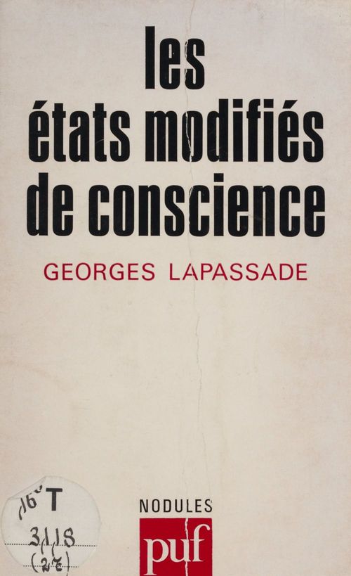 Couverture ebook de Les États modifiés de conscience, de Georges Lapassade