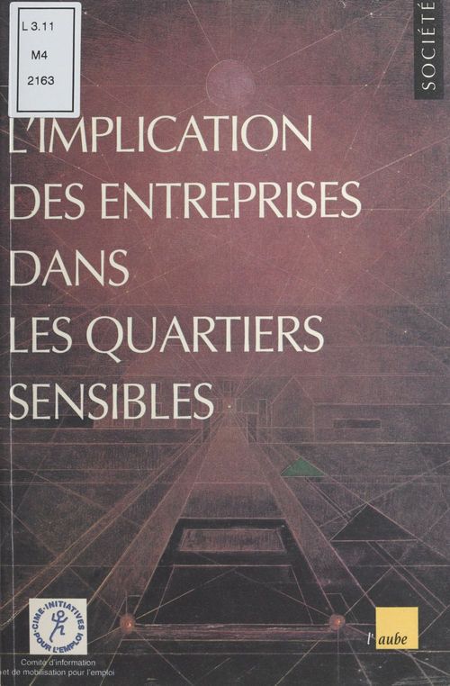 Couverture ebook de L'implication des entreprises dans les quartiers sensibles, de Cime