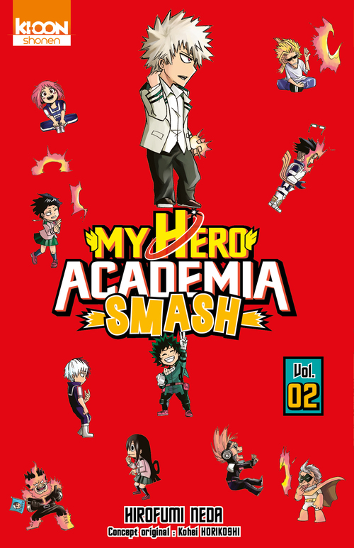 Couverture ebook de My Hero Academia Smash T02, de Hirofumi Neda