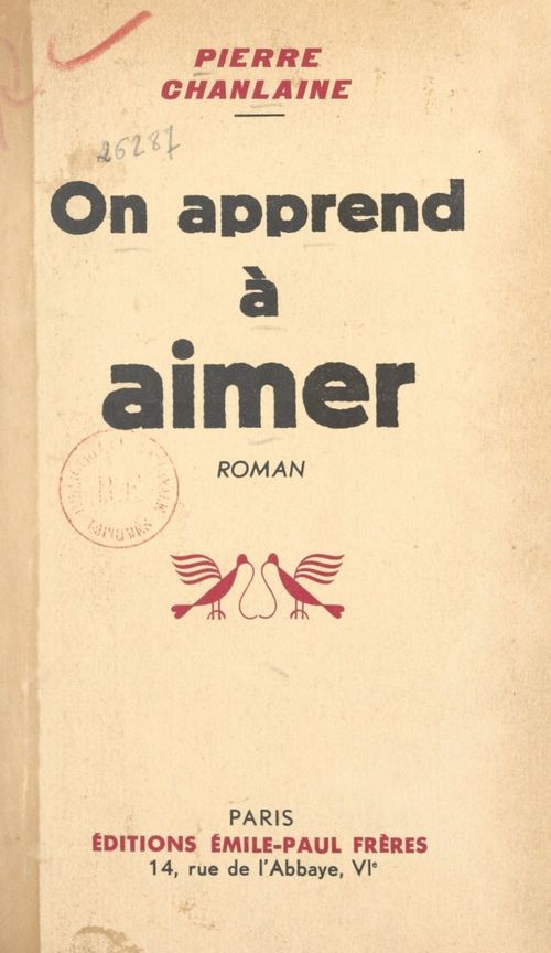 ebook cover of On apprend à aimer, by Pierre Chanlaine