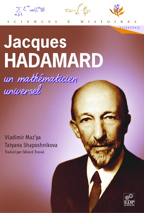 ebook cover of Jacques Hadamard, un mathématicien universel, by M'Zaya V