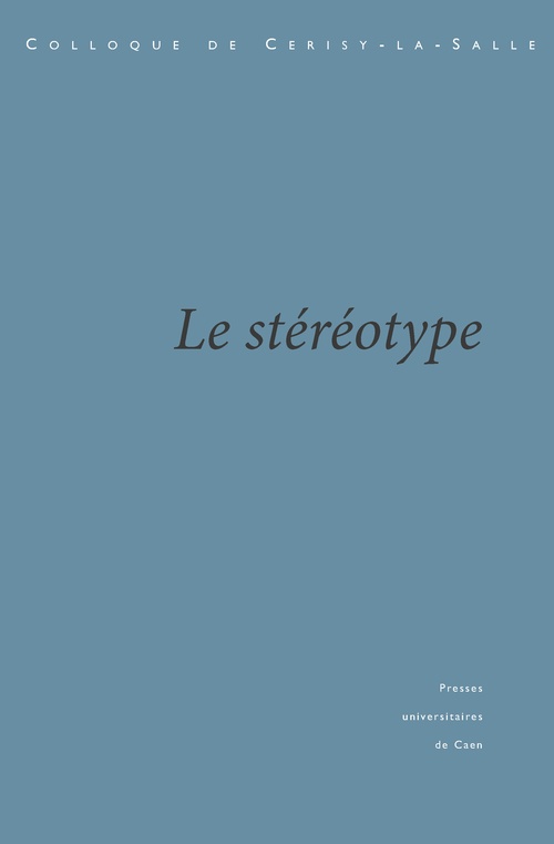 Couverture ebook de Le Stéréotype, de Alain Goulet
