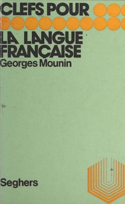 ebook cover of La langue française, by Georges Mounin