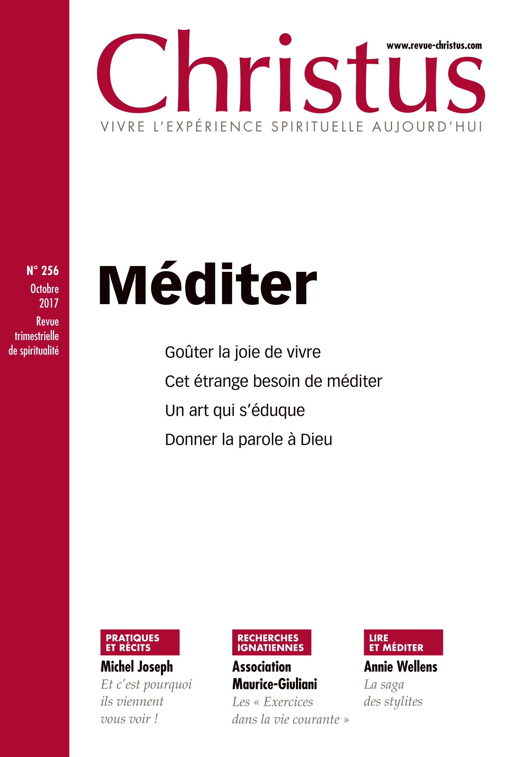 Couverture ebook de Christus - Méditer, de Revue Christus