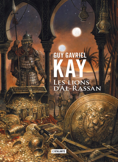 ebook cover of Les lions d'Al-Rassan, by Guy Gavriel Kay