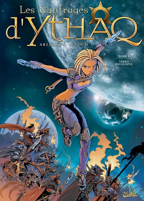 Couverture ebook de Les Naufragés d'Ythaq T01 - Terra incognita, de Christophe Arleston