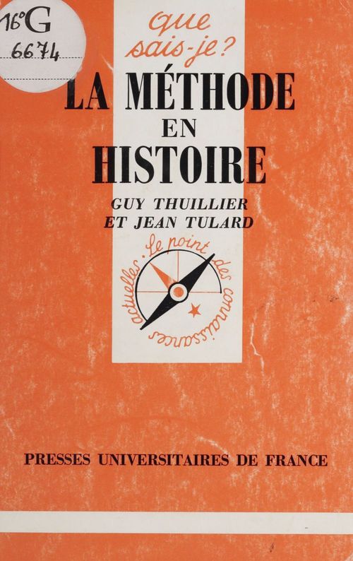 Couverture ebook de Le métier d'historien, de Jean Kellerhals, Guy Tulard