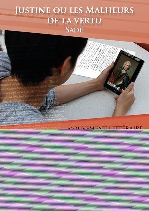 Couverture ebook de Fiche de lecture Justine ou les Malheurs de la vertu - Résumé détaillé et analyse littéraire de référence, de Sade