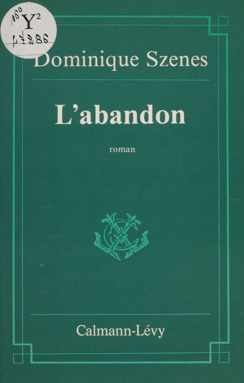ebook cover of L'Abandon, by Dominique Szenes