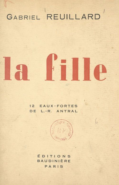 Couverture ebook de La fille, de Gabriel Reuillard