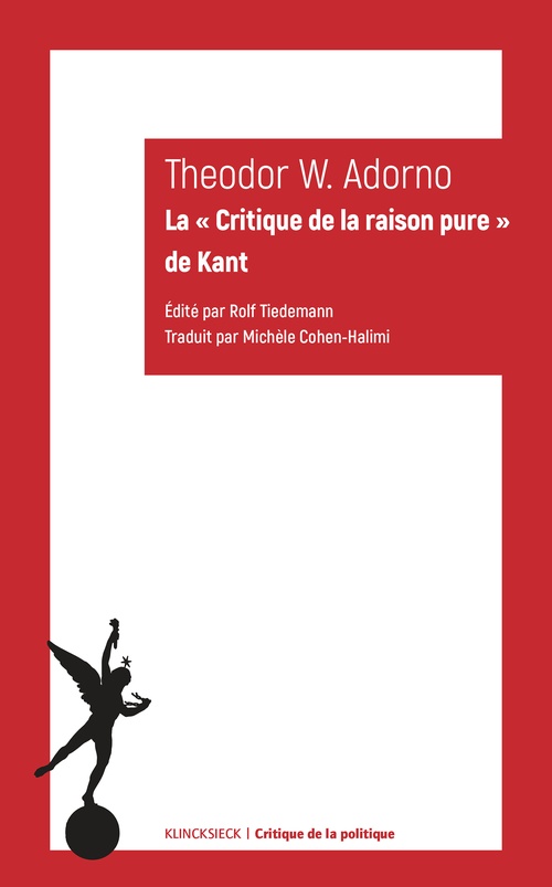 ebook cover of La « Critique de la raison pure » de Kant, by Theodor Wiesengrund Adorno
