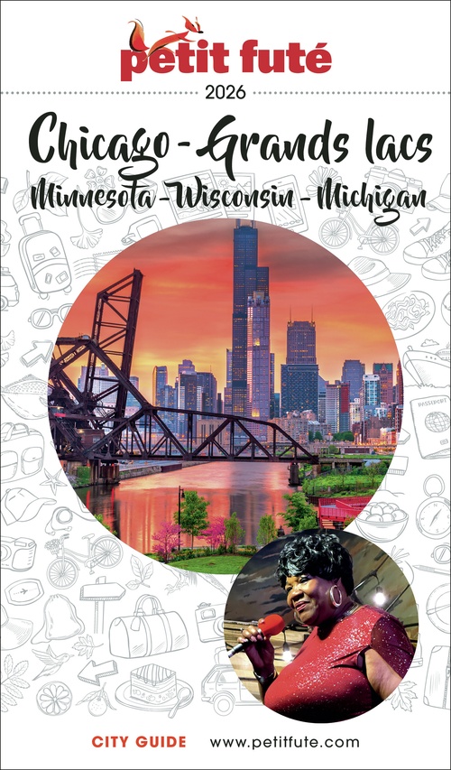 ebook cover of Guide Chicago - Grands Lacs 2026/2027 Petit Futé: Minnesota - Wisconsin - Michigan, by Collectif petit futé