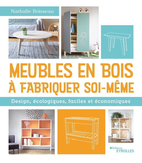 Couverture ebook de Meubles en bois à fabriquer soi-même, de Nathalie Boisseau