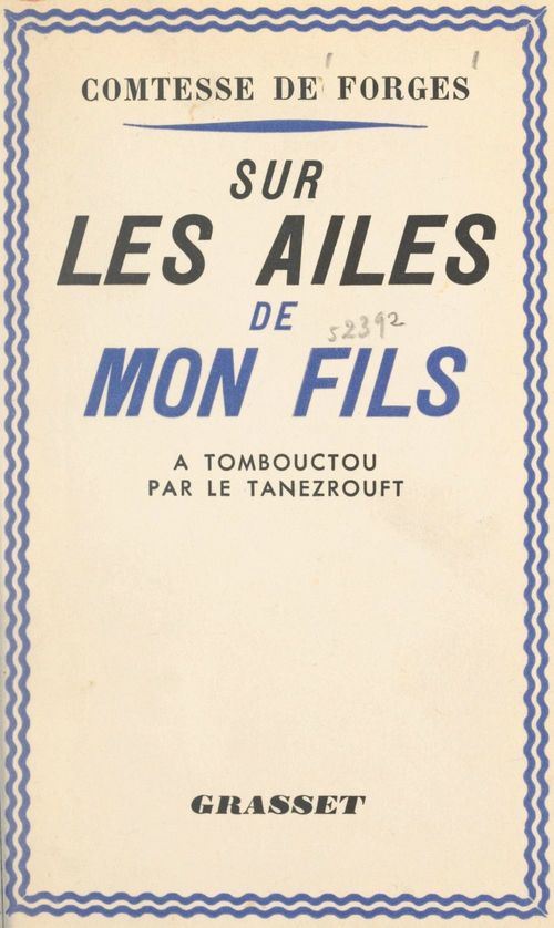 ebook cover of Sur les ailes de mon fils, by Charlotte De Forges