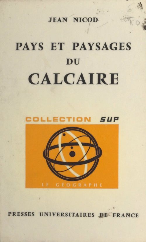 Couverture ebook de Pays et paysages du calcaire, de Jean Nicod