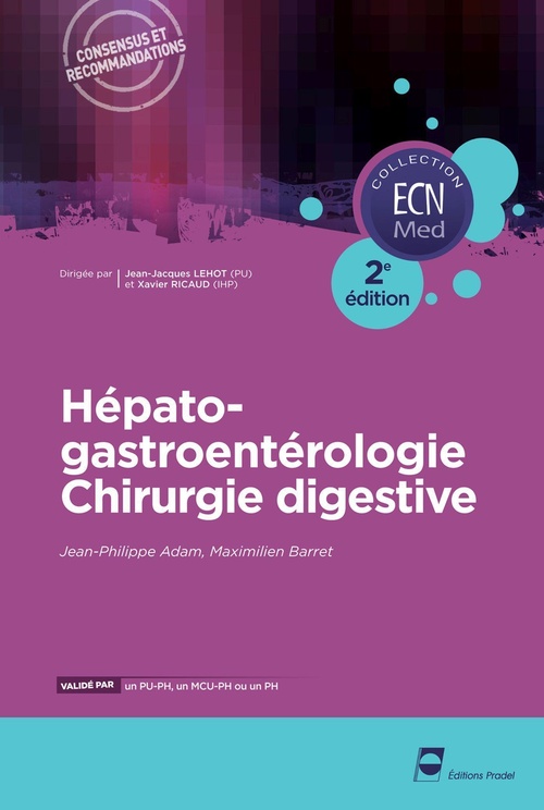 Couverture ebook de Hépato-gastroentérologie - Chirurgie digestive - 2e édition, de Jean-Philippe Adam, Maximilien Barret