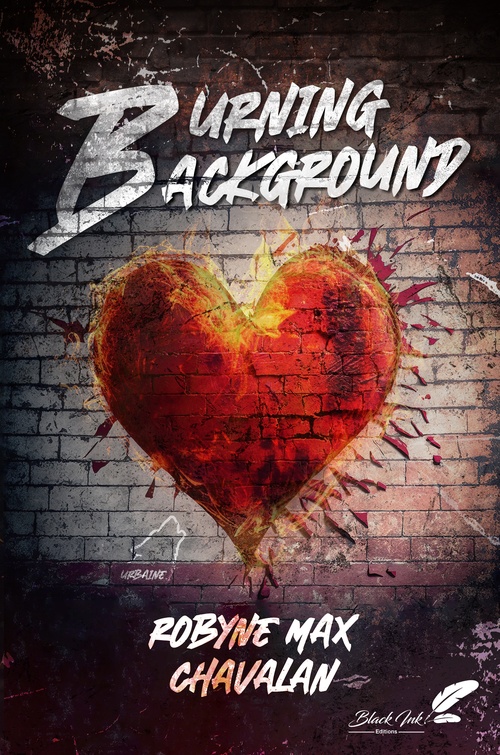 ebook cover of Burning background, by Robyne Max Chavalan