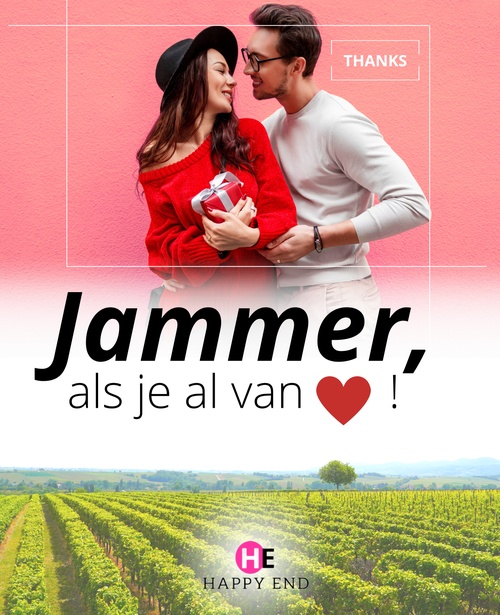 ebook cover of Jammer, als je al van me houdt !, by Thanks