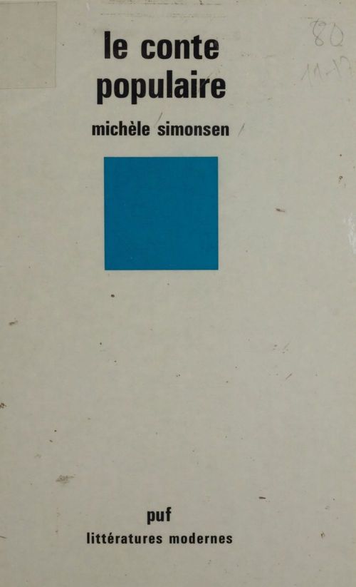 Couverture ebook de Le Conte populaire, de Michèle Simonsen