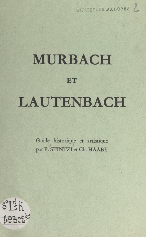 ebook cover of Murbach et Lautenbach, by Charles Haaby, Paul Stintzi