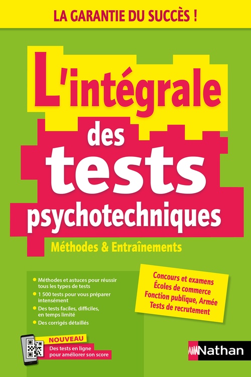 ebook cover of L'intégrale des tests psychotechniques - Méthodes et entrainements - 2024 - ePUB, by Élisabeth Simonin